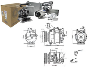 Sprężarka Klimatyzacji Audi A8 Q7 Vw Phaeton Touar