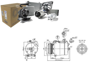 Sprężarka Klimatyzacji Bmw 3 (e46) 5 (e39) 7 (e38)