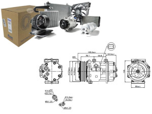 Sprężarka Klimatyzacji Citroen C8 Jumpy Fiat Scudo