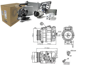 Sprężarka Klimatyzacji Mercedes C T-model (s203) C