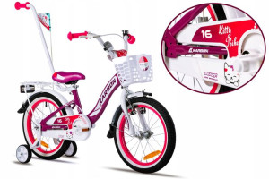 ROWER DZIECIĘCY 16 KARBON KITTY fiolet-biały 2023