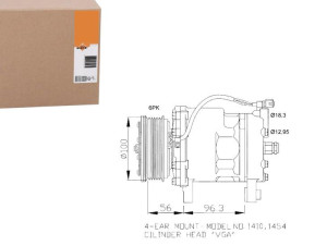 Sprężarka Klimatyzacji Vw Polo Lupo Nrf