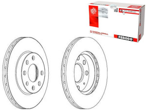 Tarcze Hamulcowe 2szt Opel Corsa C 1.0/1.2/1.7d 09