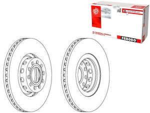 Tarcze Hamulcowe 2szt. Audi 100 A6 A8 V8 2.2-4.2 1