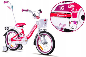 ROWER DZIECIĘCY 16 KARBON KITTY różowo-biały 2023