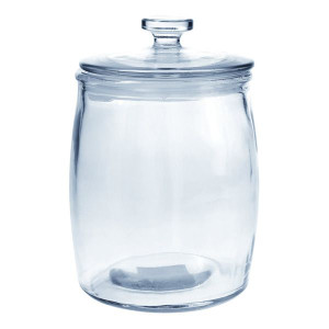 Duży słój z pokrywą szklaną pojemnik Belly 15.0x21.5cm 2.2l