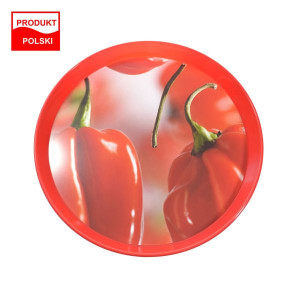 Taca okrągła 35cm z nadrukiem - Papryka