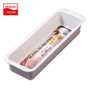 Keksówka forma tłoczona do pieczenia chleba, pasztetu 35x11cm Caffe Creme S
