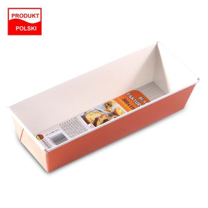 Keksówka forma fakturowana do pieczenia chleba, pasztetu Orange 30x11x7,5 c