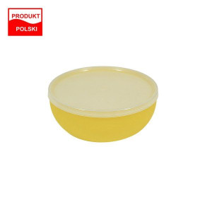 Miseczka okrągła Weekend z pokrywką 600 ml 14 cm żółta