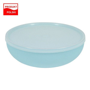 Miska okrągła Weekend z pokrywką 1,85 l 22 cm turkusowa