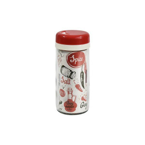 Przyprawnik szklany Troya 245 ml czerwony