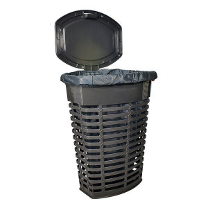 Kosz na bieliznę z pokrywą 50 l Palm szary