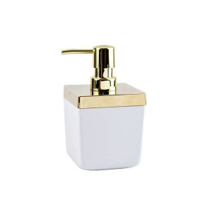Dozownik do mydła Toskana Gold 440ml biały