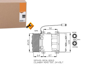 Sprężarka Klimatyzacji Rvi Midlum Premium 2 Volvo