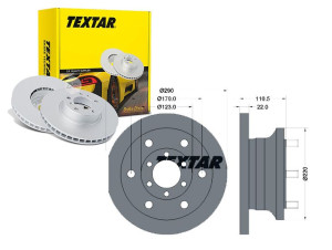 Tarcze Hamulcowe 2szt Iveco Przód 35.10-49.12 96-