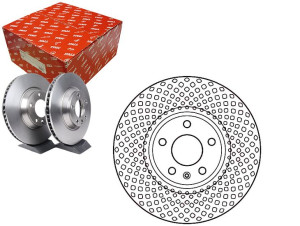 Tarcze Hamulcowe 2szt Vw Przód A4 A5 07- Q5 Trw
