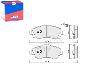 Klocki Hamulcowe Opel Corsa C 00-06 Cifam