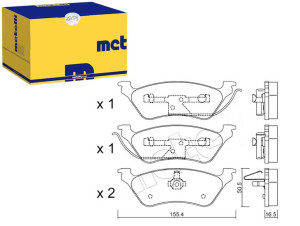 Klocki Hamulcowe Chrysler Voyager 01- Tył Metelli