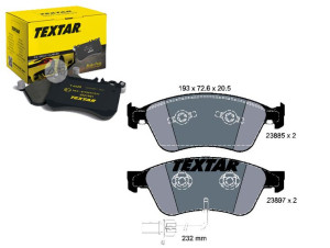 Klocki Hamulcowe Vw Przód A6 A8 04- S6 S8 Textar