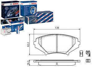 Klocki Hamulcowe Mazda Rx-8 1.3 08.03-06.12 Bosch