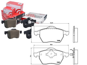 Klocki Hamulcowe Ford/seat/vw Sharan 95-00 Brembo