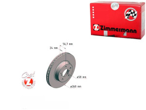 Tarcze Hamulcowe 2szt Subaru Impreza 96-00 Zimmerm