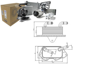 Chłodnica Oleju Audi A4 A5 A6 A6 Allroad A7 A8 Q5