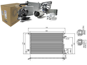 Skraplacz Klimatyzacji Fiat Croma Opel Signum Vect
