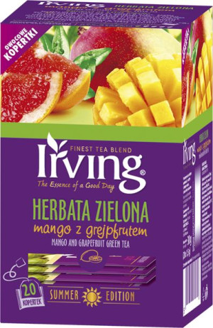 Irving Herbata Zielona Mango z Grepfrutem 30g