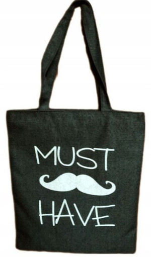 Torebka torba CIEMNY GRAFIT shopper ,,MUST HAVE''