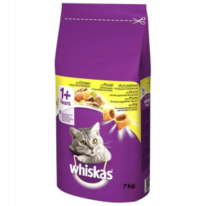 WHISKAS karma sucha dla kota z kurczakiem 7kg