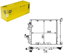 Skraplacz Klimatyzacji Opel Astra H Diesel 1,3-1,9