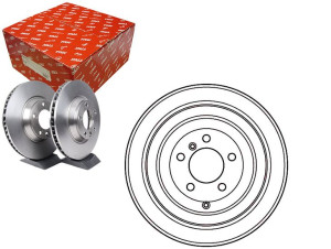 Tarcze Hamulcowe 2szt Land Rover T. Trw