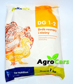 Polfamix DG 1-2 witaminy dla drobiu 1kg