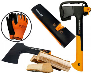 Siekiera Ciesielska Fiskars X7 + OSTRZAŁKA + GRATIS