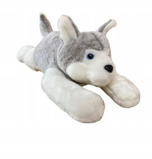 Maskotka piesek HUSKY pluszak XL 60cm Mega miękki
