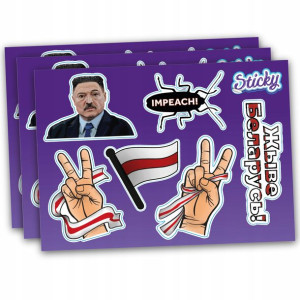 SCRAPBOOKING, zestaw naklejek Białoruś