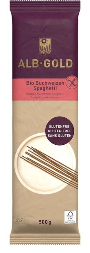 Makaron gryczany SPAGHETTI bezglutenowy BIO 500 g Alb-Gold (Alb Natur)