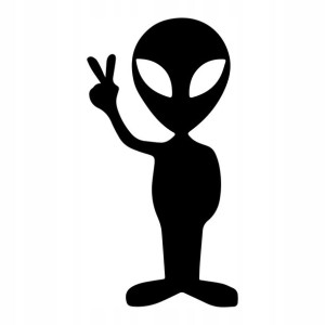 Naklejka pokój dziecka UFO KOSMITA 10 cm