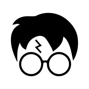Naklejka pokój dziecka HARRY POTTER piorun na szybę 10 cm