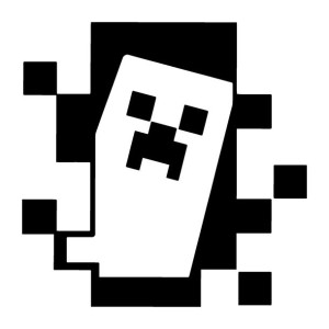 Naklejka pokój dziecka Minecraft 10 cm