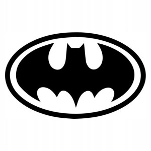 NAKLEJKA na ścianę salon biuro sypialnia BATMAN ZNAK 10 cm
