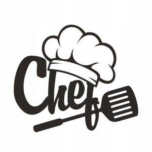 NAKLEJKA na ścianę salon biuro sypialnia GRILL MASTER 10 cm