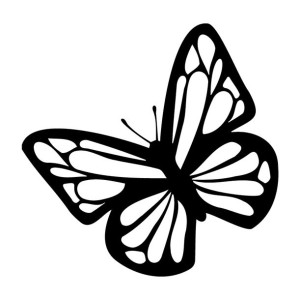 NAKLEJKA na ścianę MOTYL WZÓR na auto 10 cm