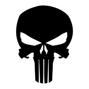 NAKLEJKA na ścianę PUNISHER na samochód 10 cm