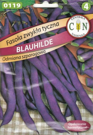Fasola Blauhilde szparagowa tyczna przepyszna fasola do późnej jesieni