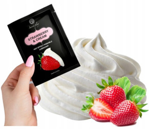 Strawberry & Cream Hot Effect Lube 10 Ml