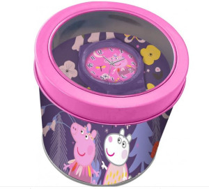 Zegarek Peppa Świnka PIG Metalowa Puszka