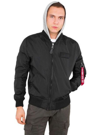 Bluza Alpha Industries MA-1 TT Hood black 196108-03 XL